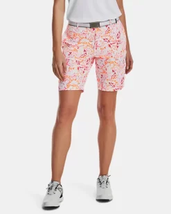 UA Links Shorts Mit Druck Für Damen