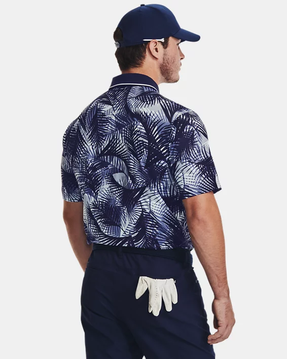 UA Iso-Chill Graphic Palm Poloshirt Für Herren – Bild 2