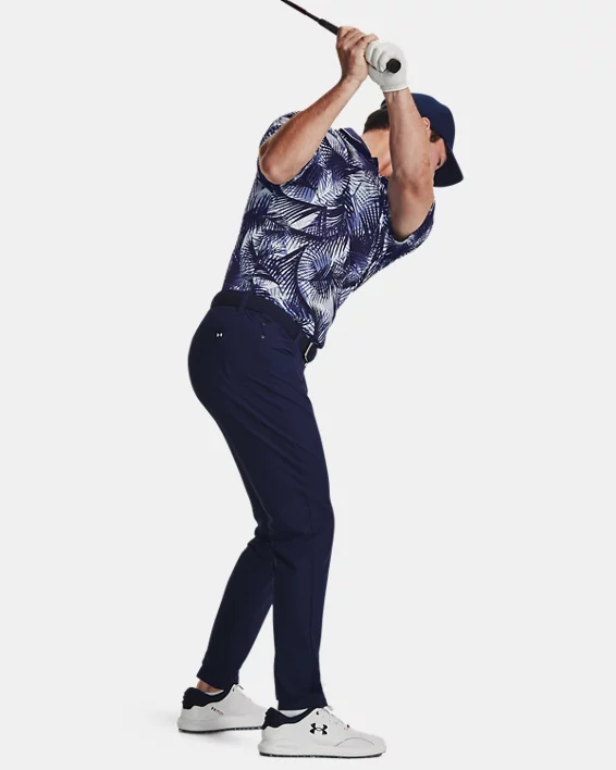 UA Iso-Chill Graphic Palm Poloshirt Für Herren – Bild 5