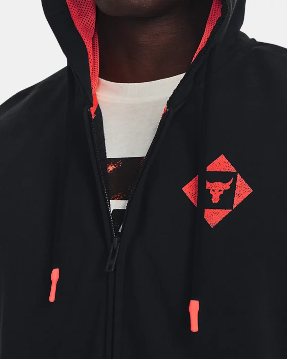 Herren Project Rock Heavyweight ärmelloser Hoodie Aus French Terry Mit Durchgehendem Zip – Bild 4