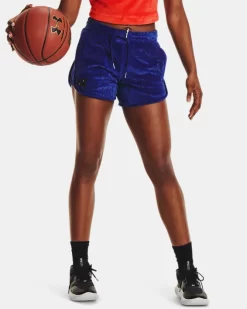 UA Velour Rose Shorts Für Damen