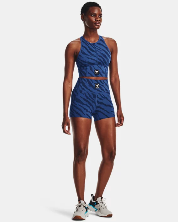 Project Rock Meridian Training Ground Shorts Mit Aufdruck Für Damen – Bild 3