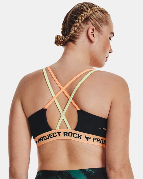 Project Rock Crossback Family Sport-BH Mit Aufdruck Für Damen – Bild 8