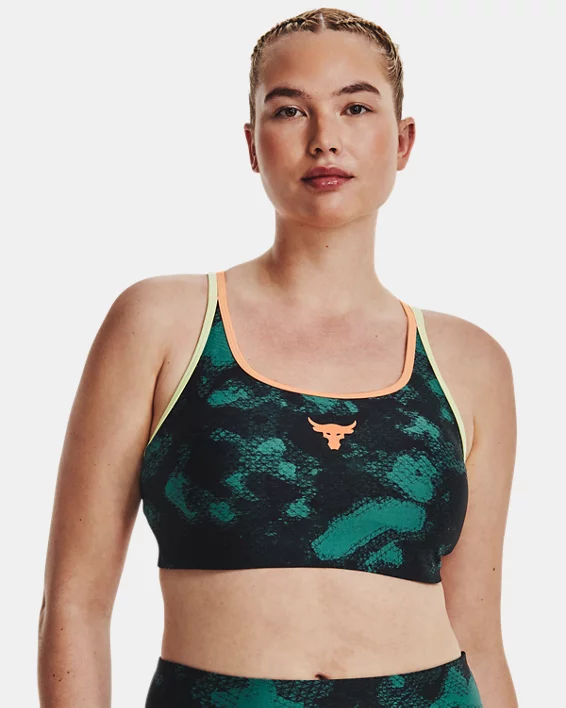 Project Rock Crossback Family Sport-BH Mit Aufdruck Für Damen – Bild 5