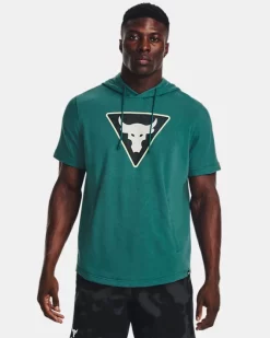 Herren Project Rock Kurzarm-Hoodie Aus French Terry