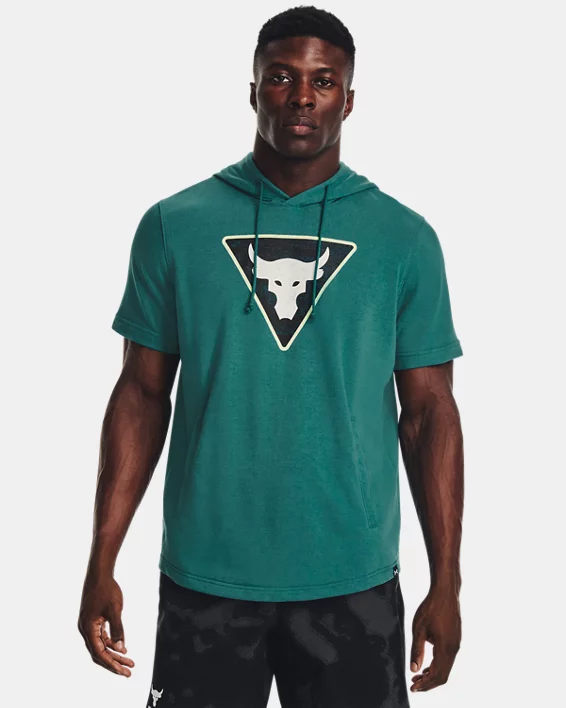 Herren Project Rock Kurzarm-Hoodie Aus French Terry