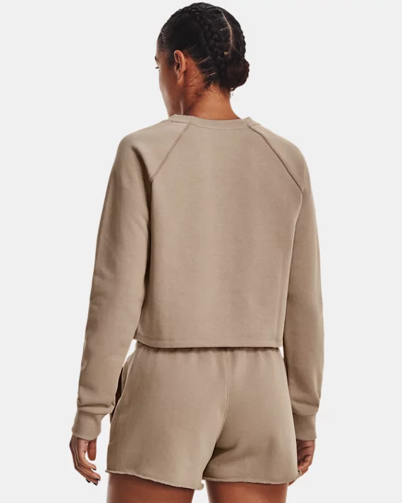 UA Terry Crop Langarm-Oberteil Für Damen – Bild 2