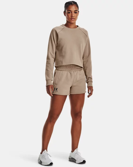 UA Terry Crop Langarm-Oberteil Für Damen – Bild 3