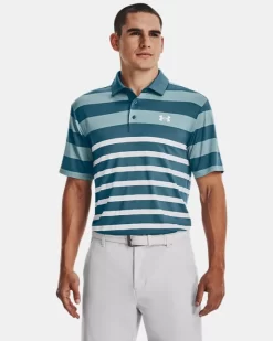 UA Playoff 3.0 Stripe Poloshirt Für Herren