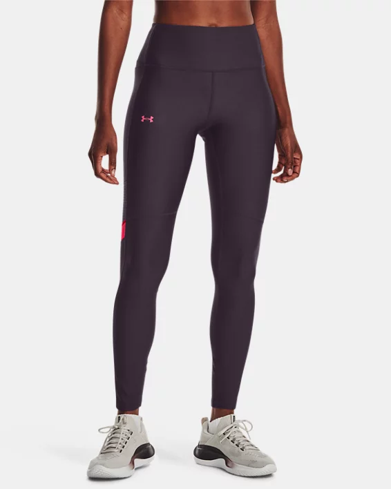 HeatGear® Leggings Mit Rutschsicherem Bund Und Mesh-Einsatz Für Damen